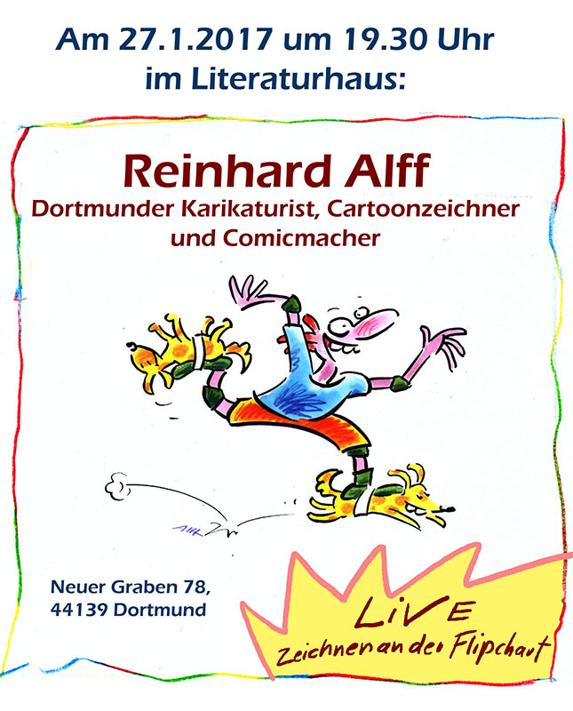 Live-Zeichnen mit Reinhard Alff