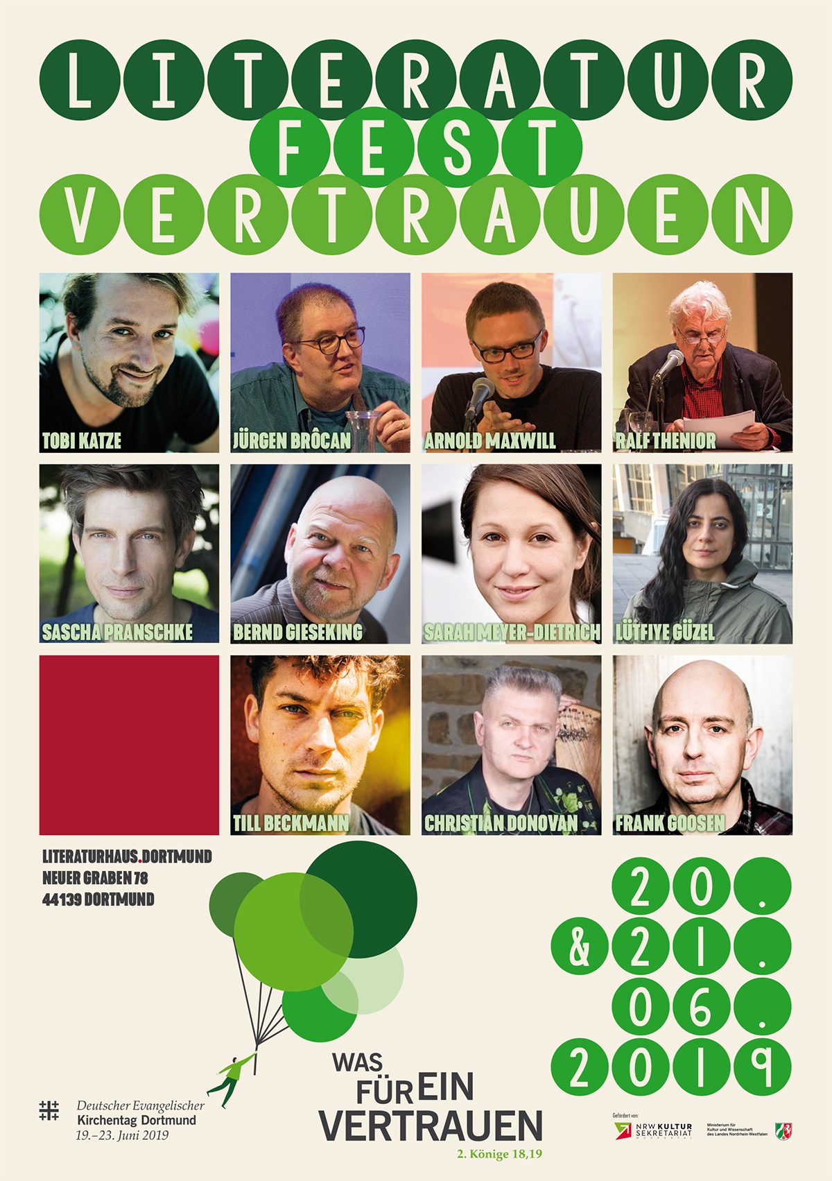 Literaturfest Vertrauen @ Literaturhaus Dortmund #Kirchentag